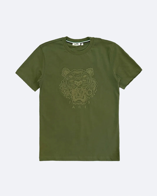 Kenzo - Embroidery Tiger T-Shirt - Olive Green