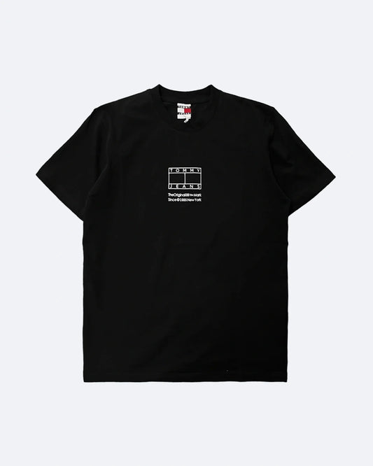 Tommy Jeans - Logo Embroidery T-Shirt - Black