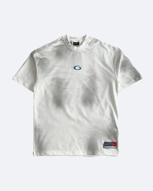 Balenciaga - G Logo College T-Shirt - Dirty White