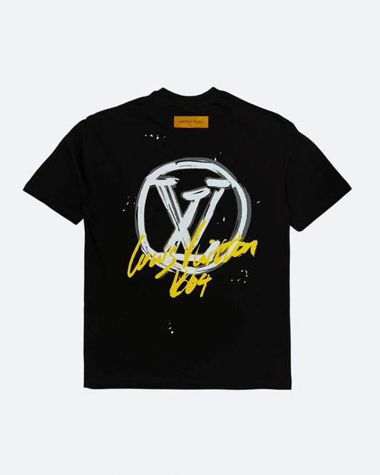 Louis Vuitton - LV Circle Graffiti Logo T-Shirt - Black