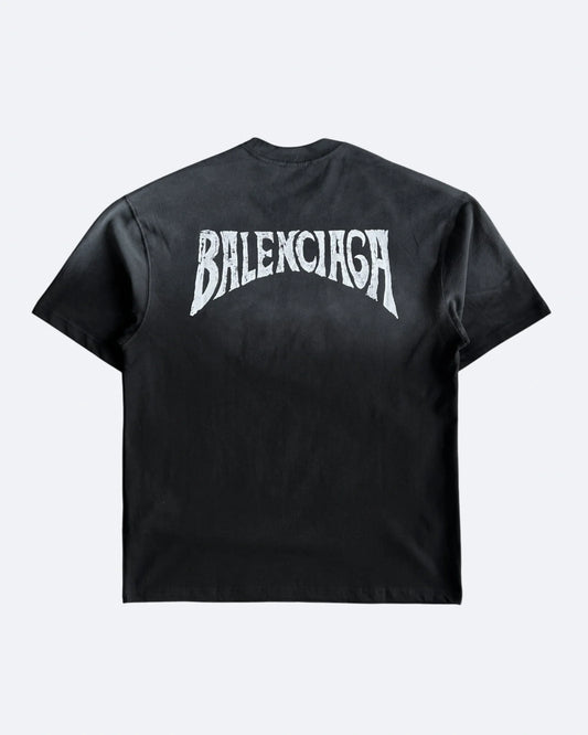 Balenciaga - Hellcurve Logo T-Shirt - Faded Black