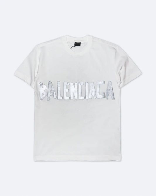 Balenciaga - Silver Tape T-Shirt - White