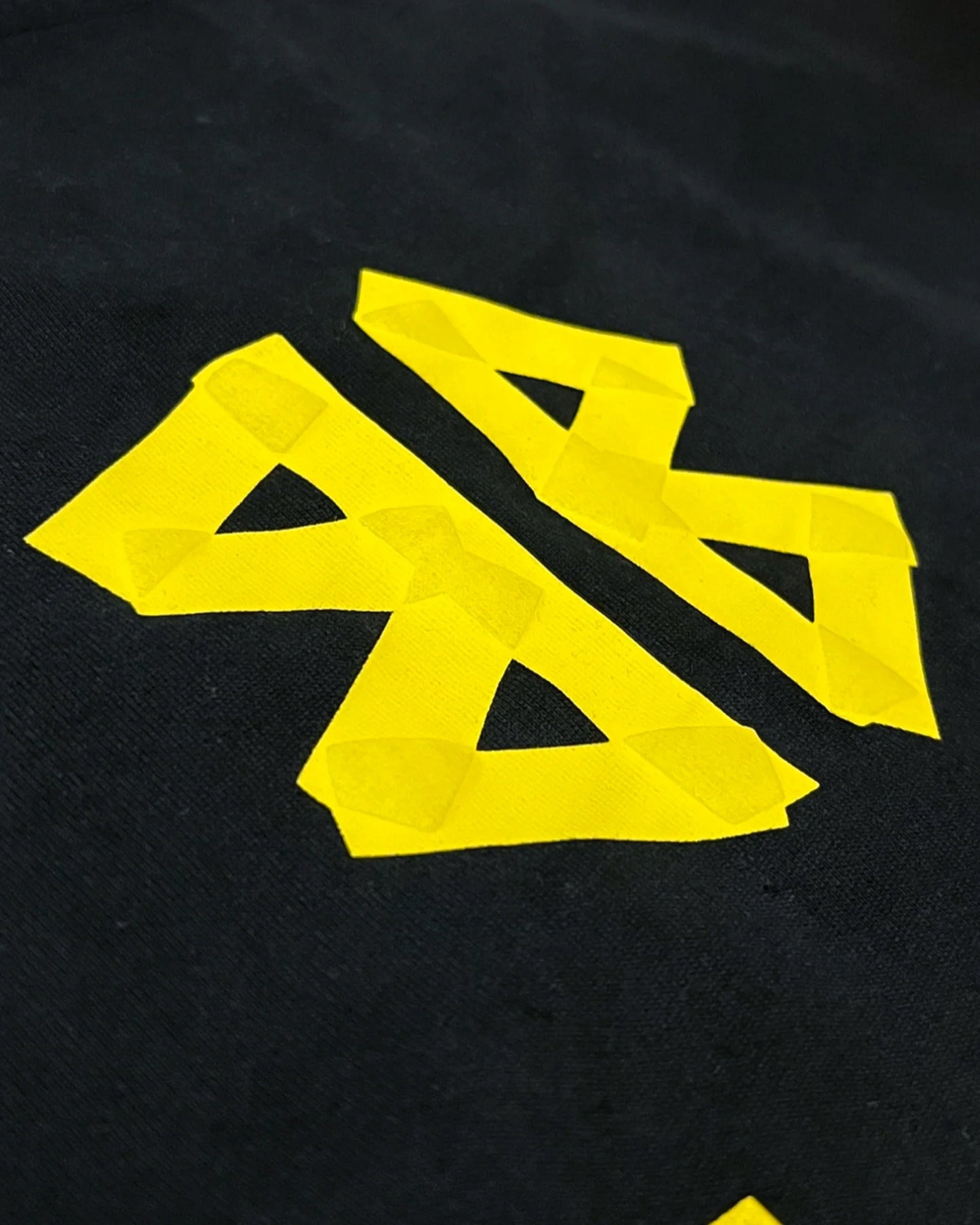 Balenciaga - Yellow Tape T-Shirt - Black