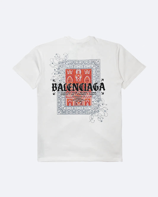 Balenciaga - Red Bandana T-Shirt - White