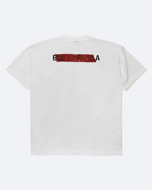 Balenciaga - Red Taped Logo T-Shirt - White