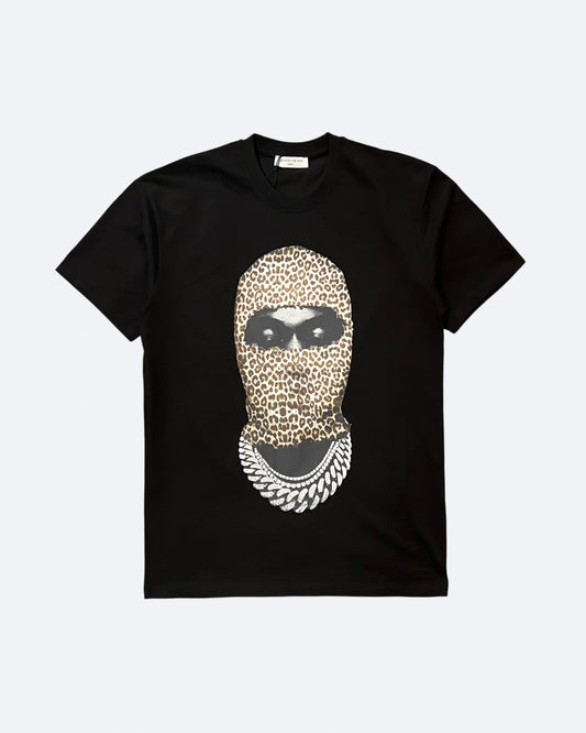 IH NOM UH NIT - Leopard Mask T-shirt - Black
