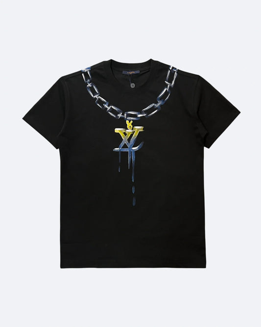 LVTN - Monogram Chain T-Shirt - Black