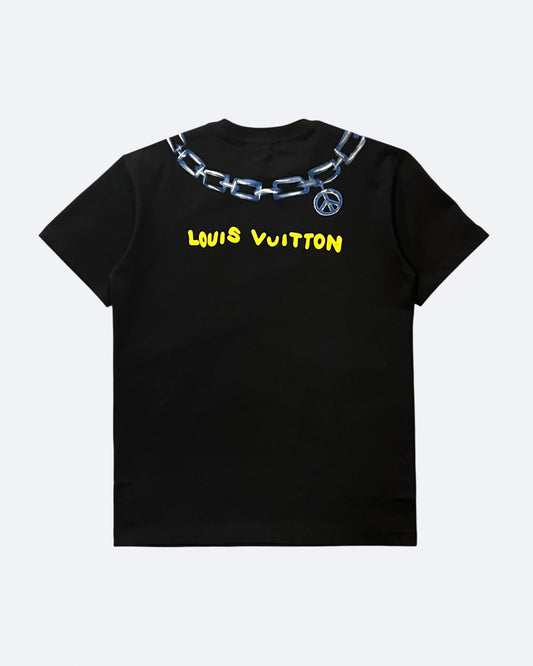 LVTN - Monogram Chain T-Shirt - Black