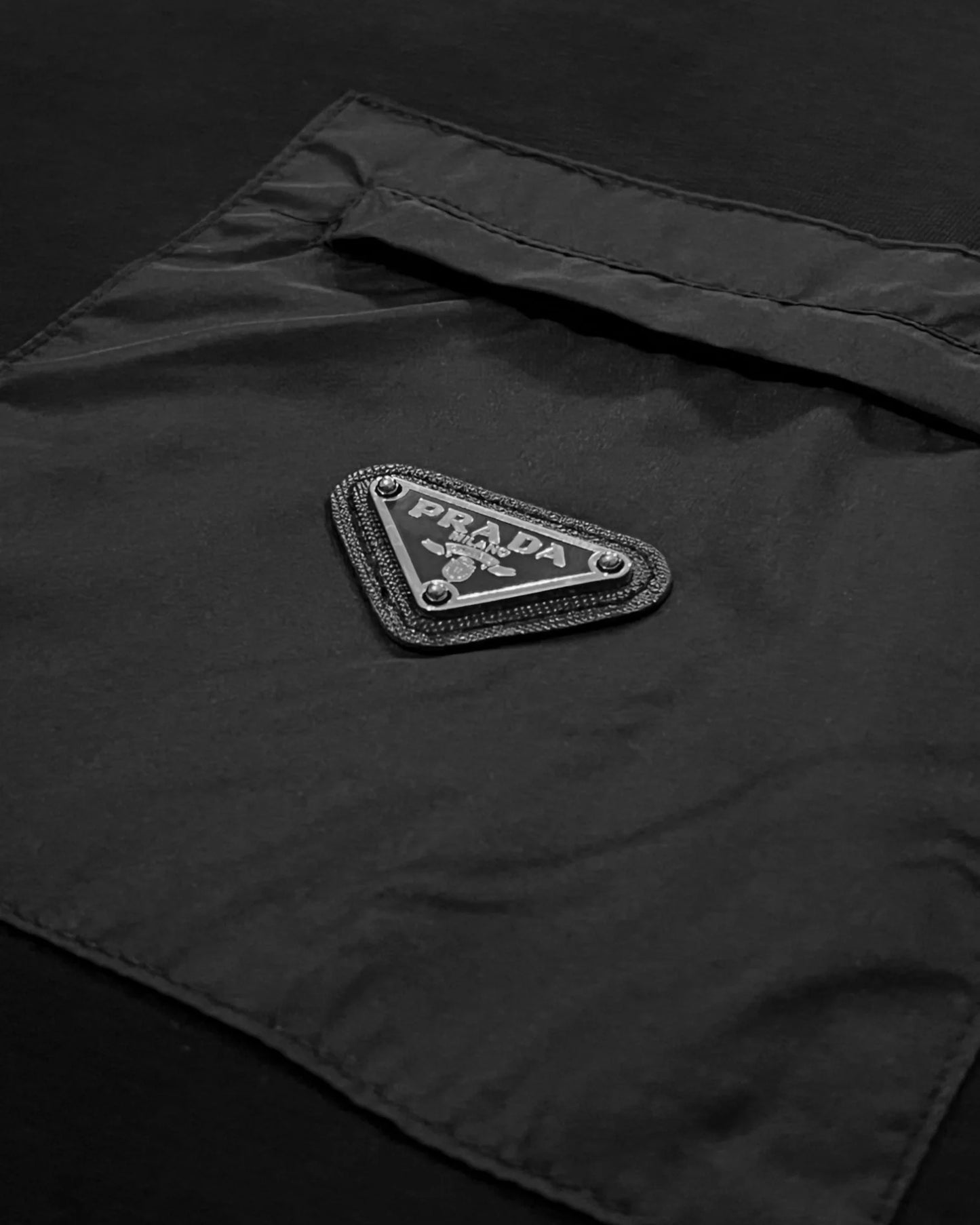 Prada - Pocket Plate T-Shirt - Black