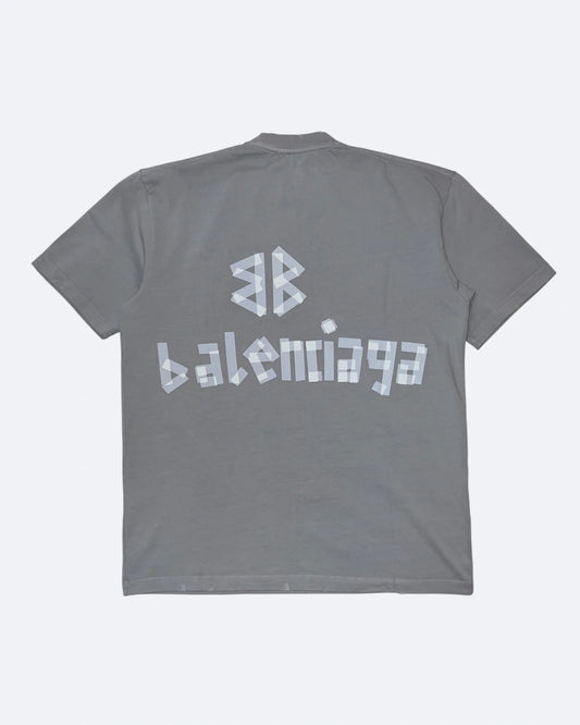 Balenciaga - Transparent Tape T-Shirt - Gray