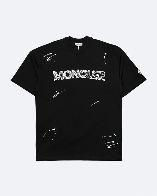 Moncler - Sketched Logo T-Shirt - Black