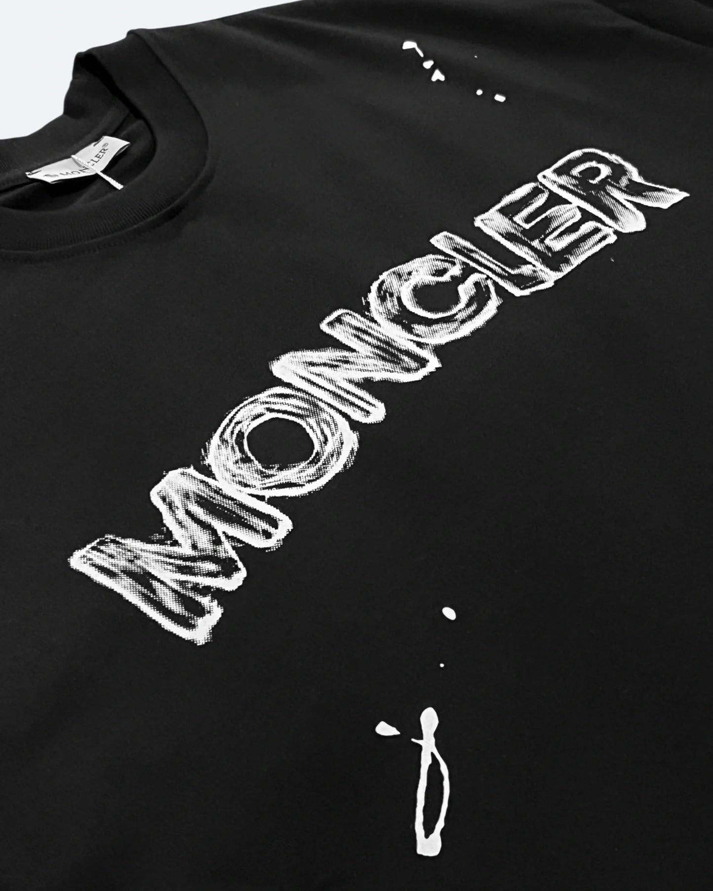Moncler - Sketched Logo T-Shirt - Black