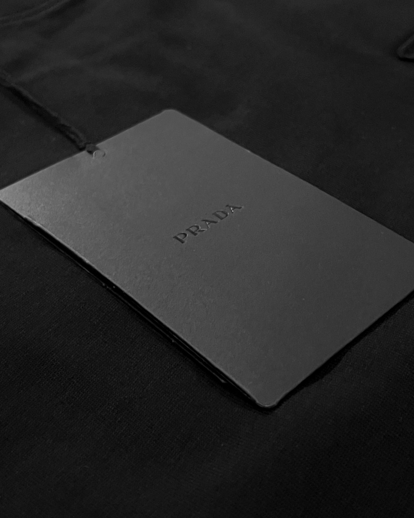 Prada - Black Logo Patch T-Shirt - Black