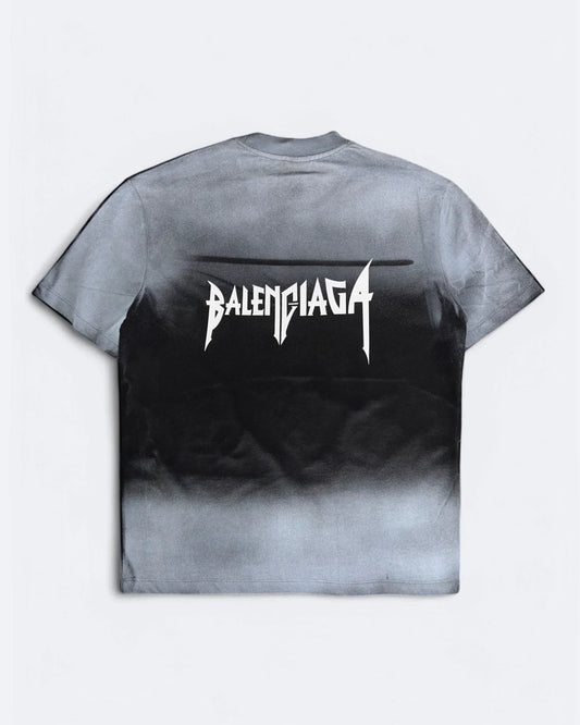 Balenciaga - Metal Logo Oversized T-Shirt - Dark Gray