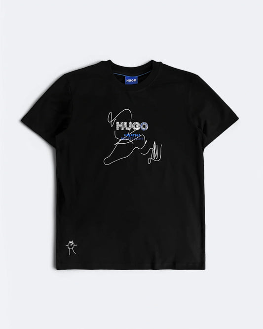 HUGO - Creative Department Oversized T-Shirt - Black