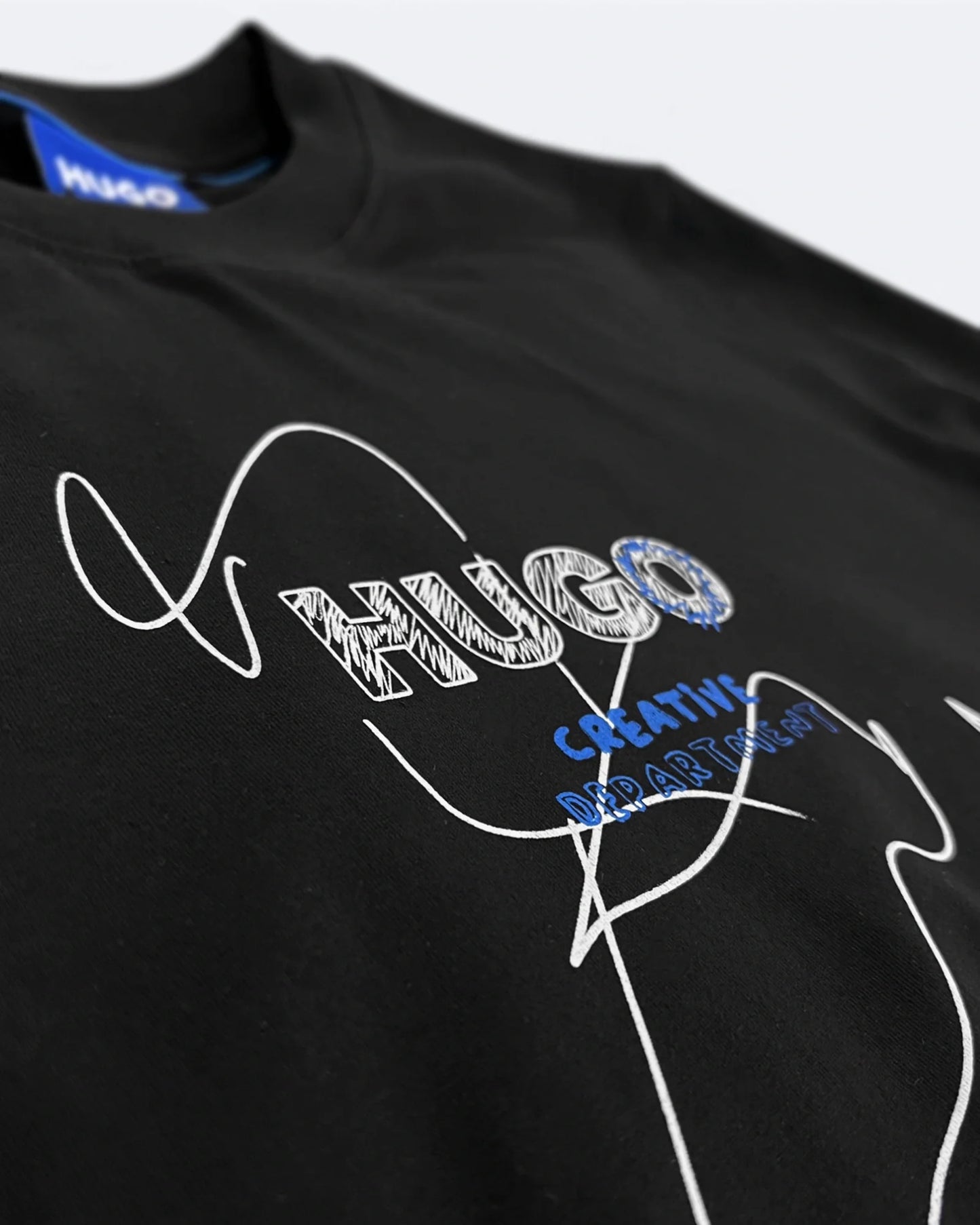 HUGO - Creative Department Oversized T-Shirt - Black