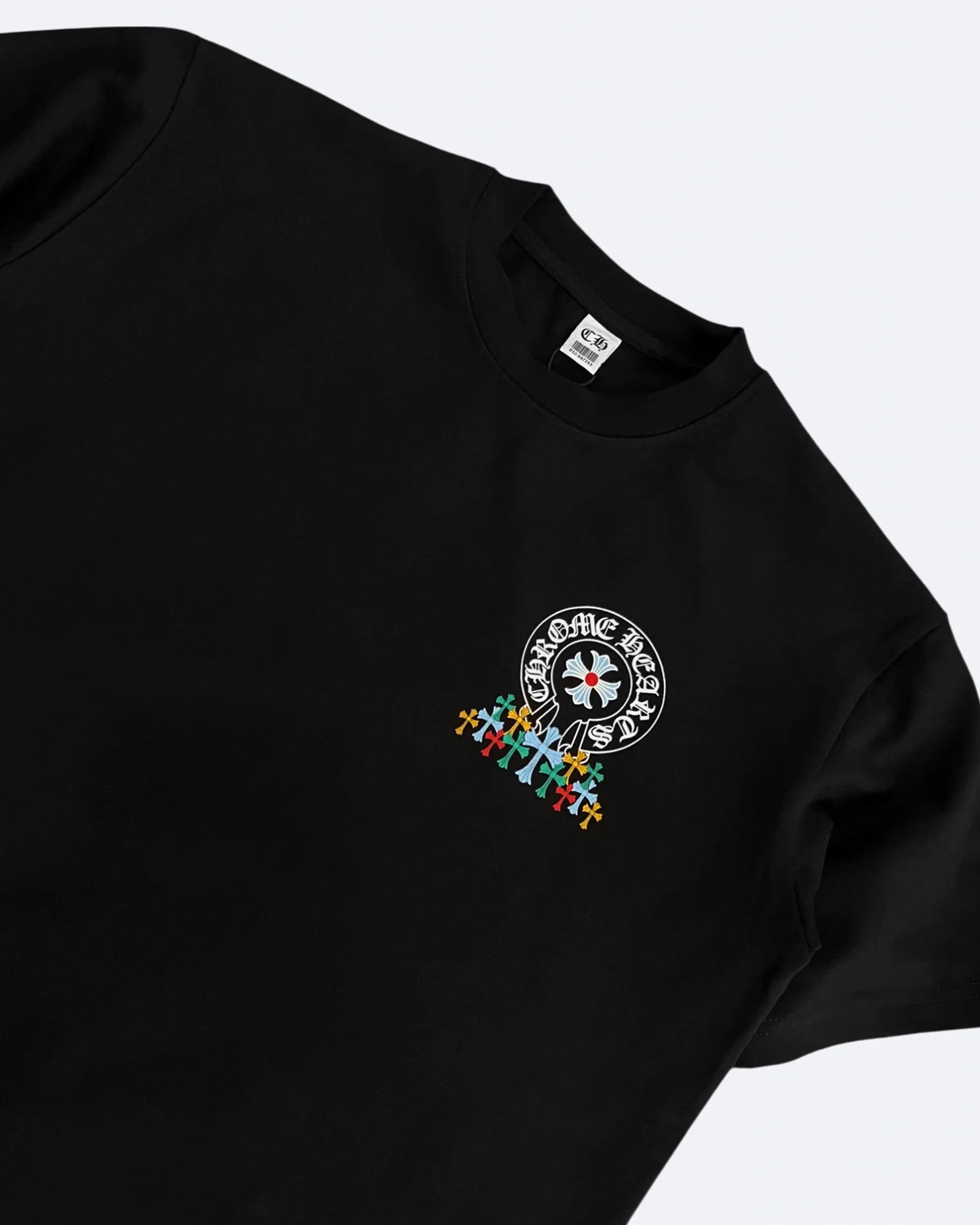 Chrome Hearts - Multi-Color Crosses Oversized T-Shirt - Black