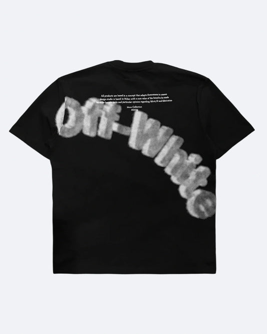 Off-White - 3D Halftone Logo Oversized T-Shirt - Black