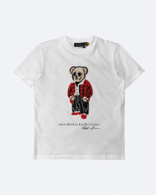 Ralph Lauren - Red Jacket Polo Bear T-Shirt - White