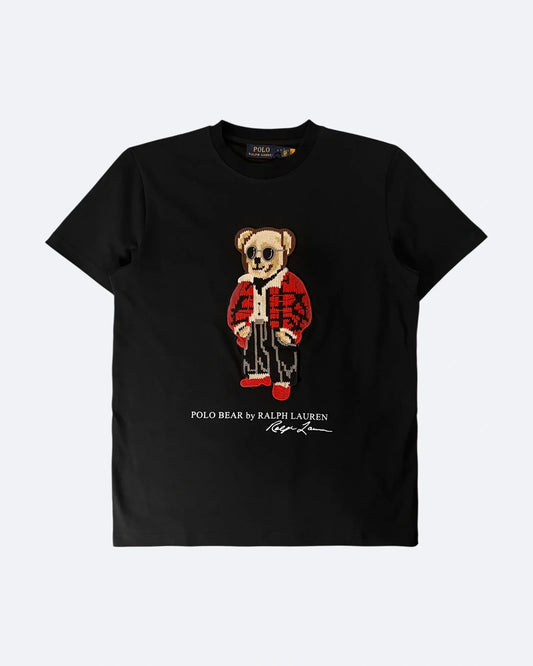Ralph Lauren - Red Jacket Polo Bear T-Shirt - Black