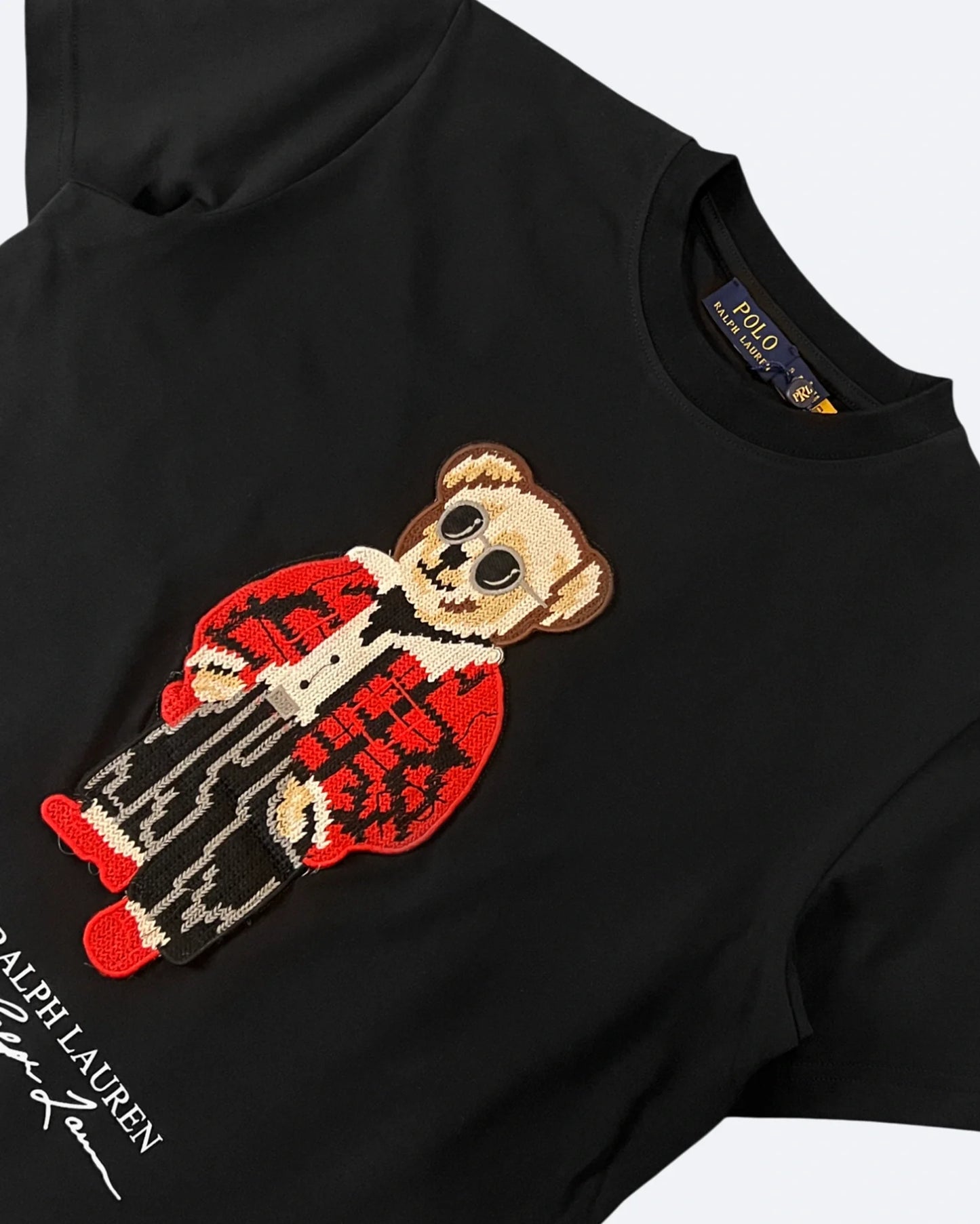 Ralph Lauren - Red Jacket Polo Bear T-Shirt - Black