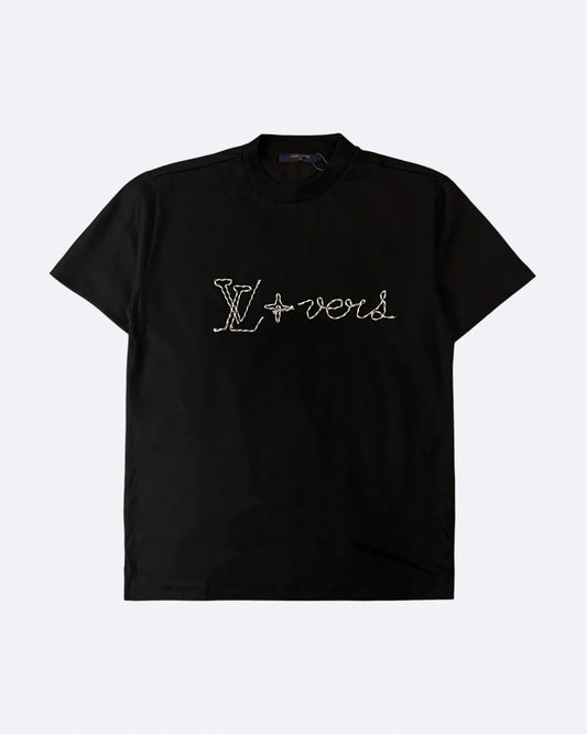 Louis Vuitton - Lovers Embroidery T-Shirt - Black