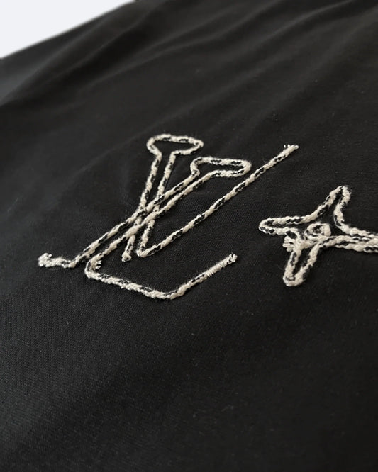 Louis Vuitton - Lovers Embroidery T-Shirt - Black