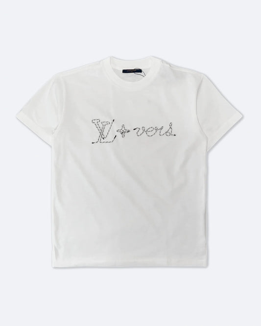 Louis Vuitton - Lovers Embroidery T-Shirt - White
