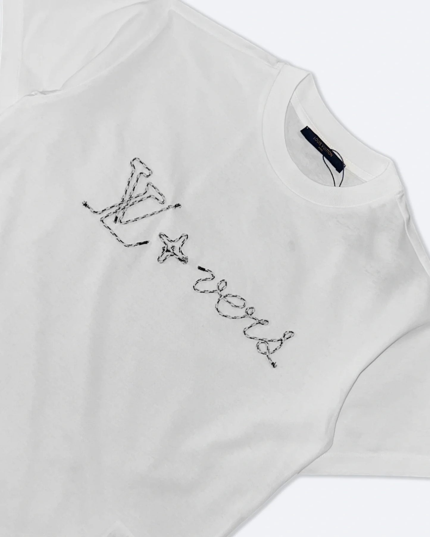Louis Vuitton - Lovers Embroidery T-Shirt - White