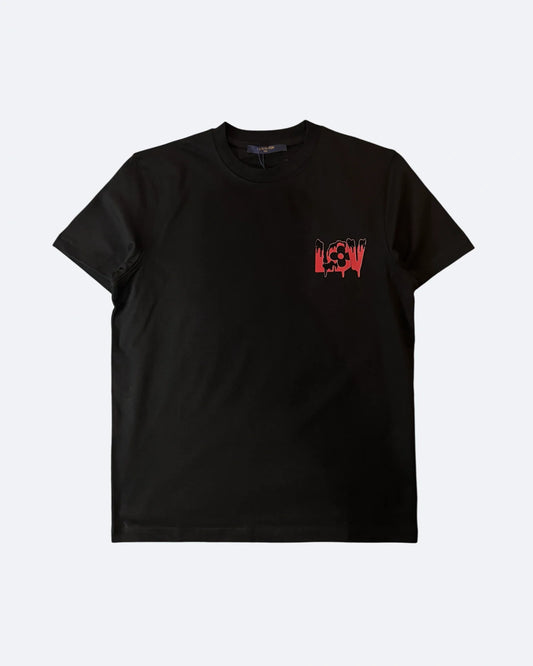 Louis Vuitton - Drip Logo T-Shirt - Black
