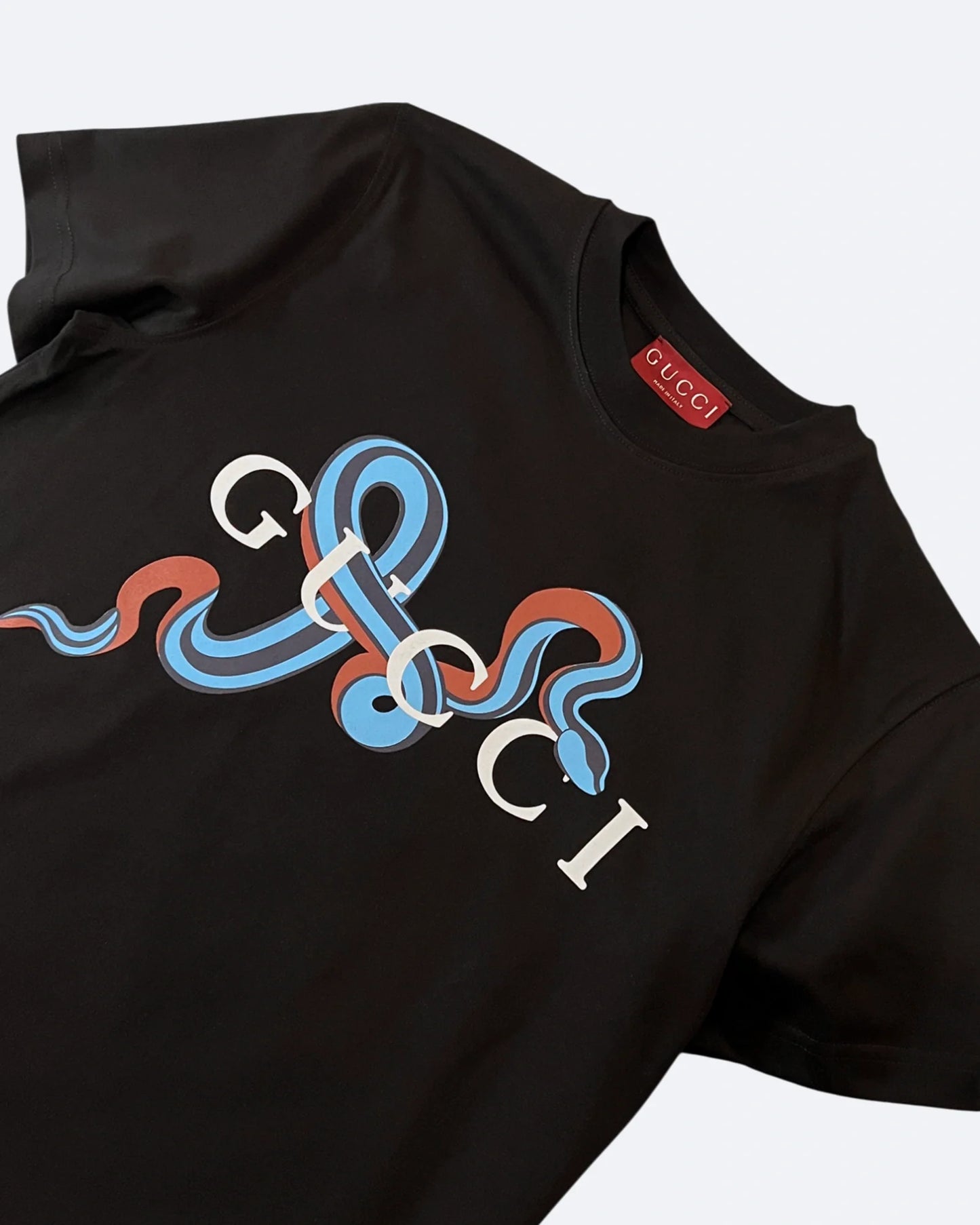 Gucci - Snake Logo T-Shirt - Black