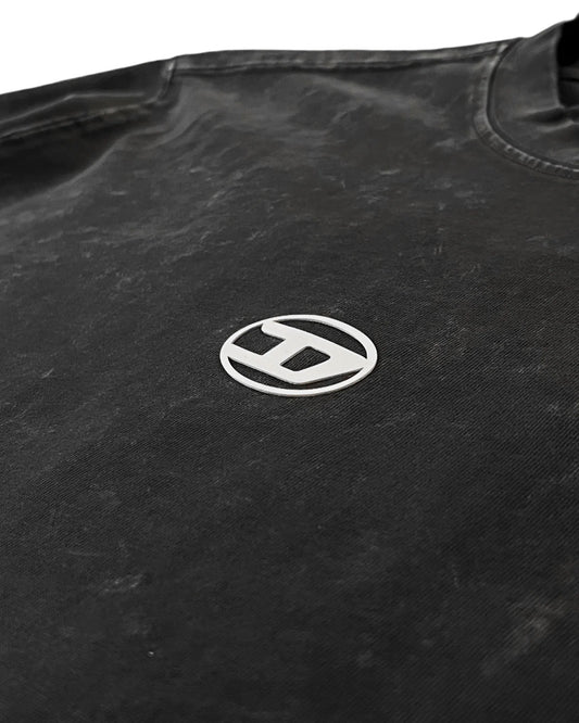 Diesel - Denim Logo T-Shirt - Black