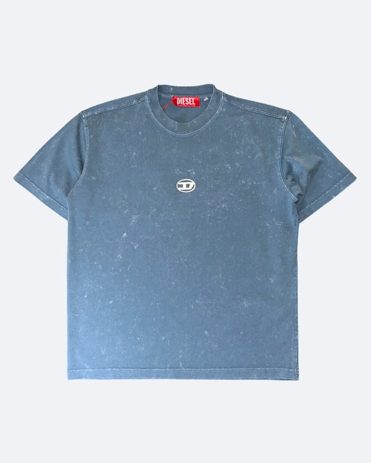 Diesel - Denim Logo T-Shirt - Blue