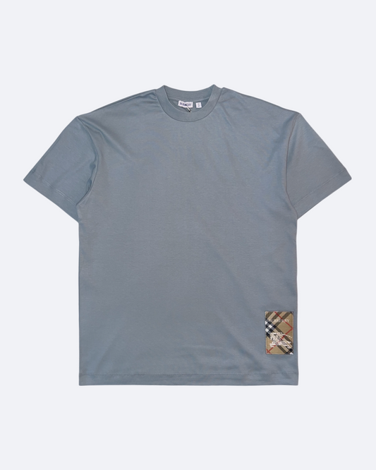 Burberry - Pattern Patch T-Shirt - Blue