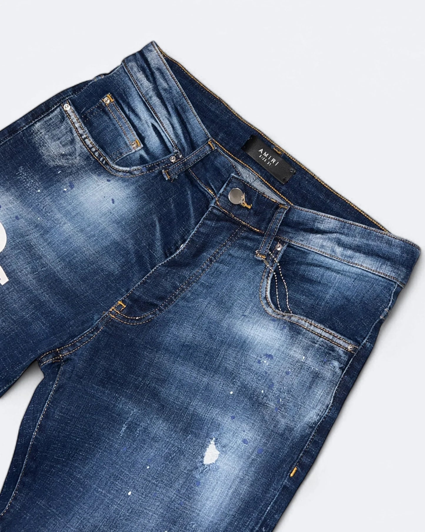 Amiri - Logotype Jeans - Blue