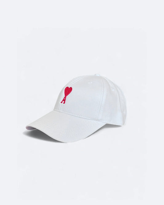 AMI - Logo Embroidery Cap - White