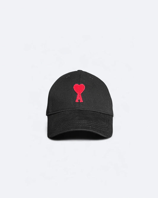 AMI - Logo Embroidery Cap - Black