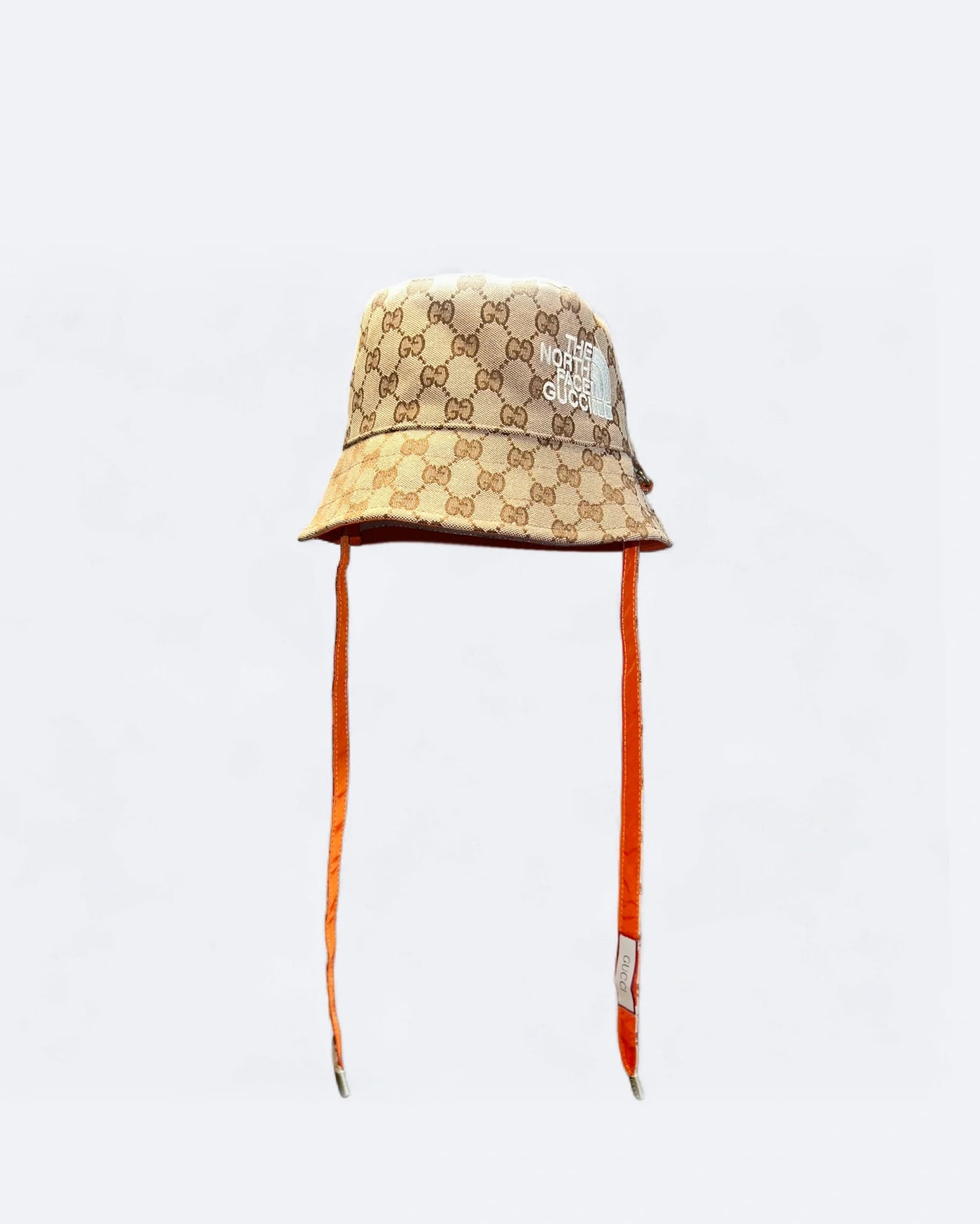 GC x The North Face - Reversible GG Bucket Hat - Beige/Orange