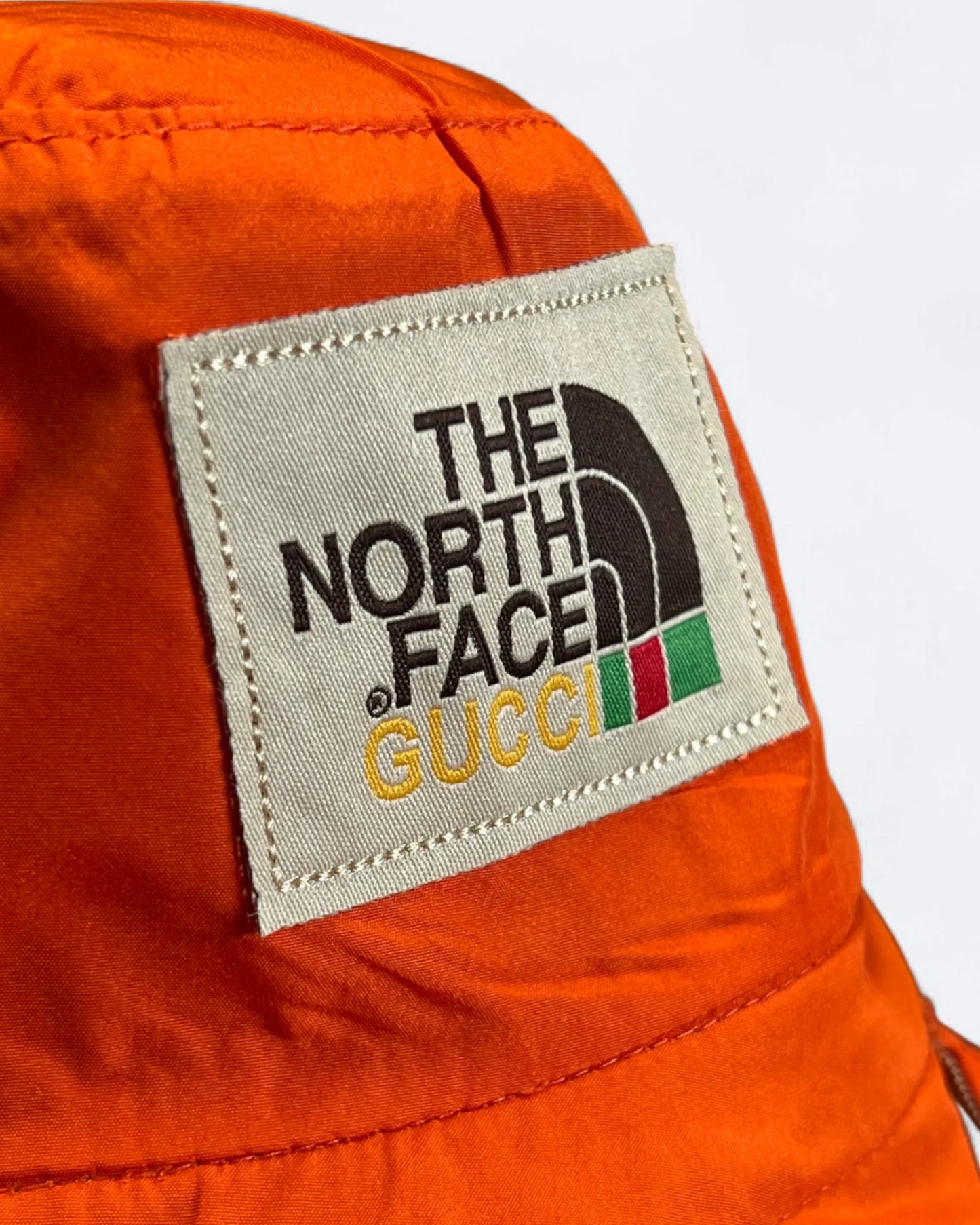 GC x The North Face - Reversible GG Bucket Hat - Beige/Orange
