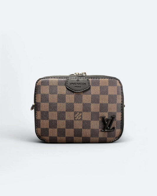 Louis Vuttion - Damier Pattern Mini Bag - Brown