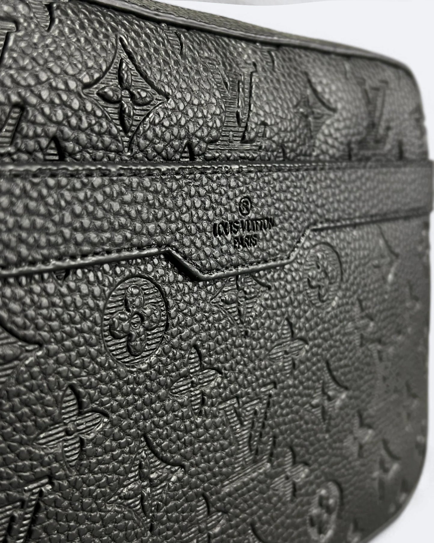 Louis Vuitton - LV Embossed Leather Trio Bags - Black