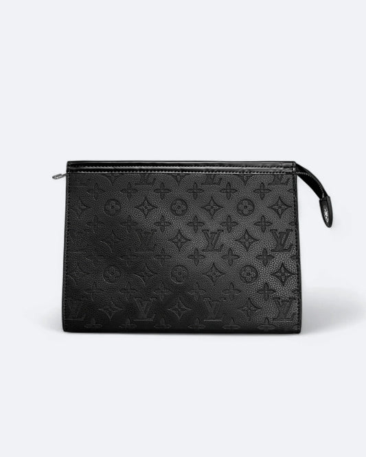 Louis Vuitton - LV Pattern Embossed Clutch - Black