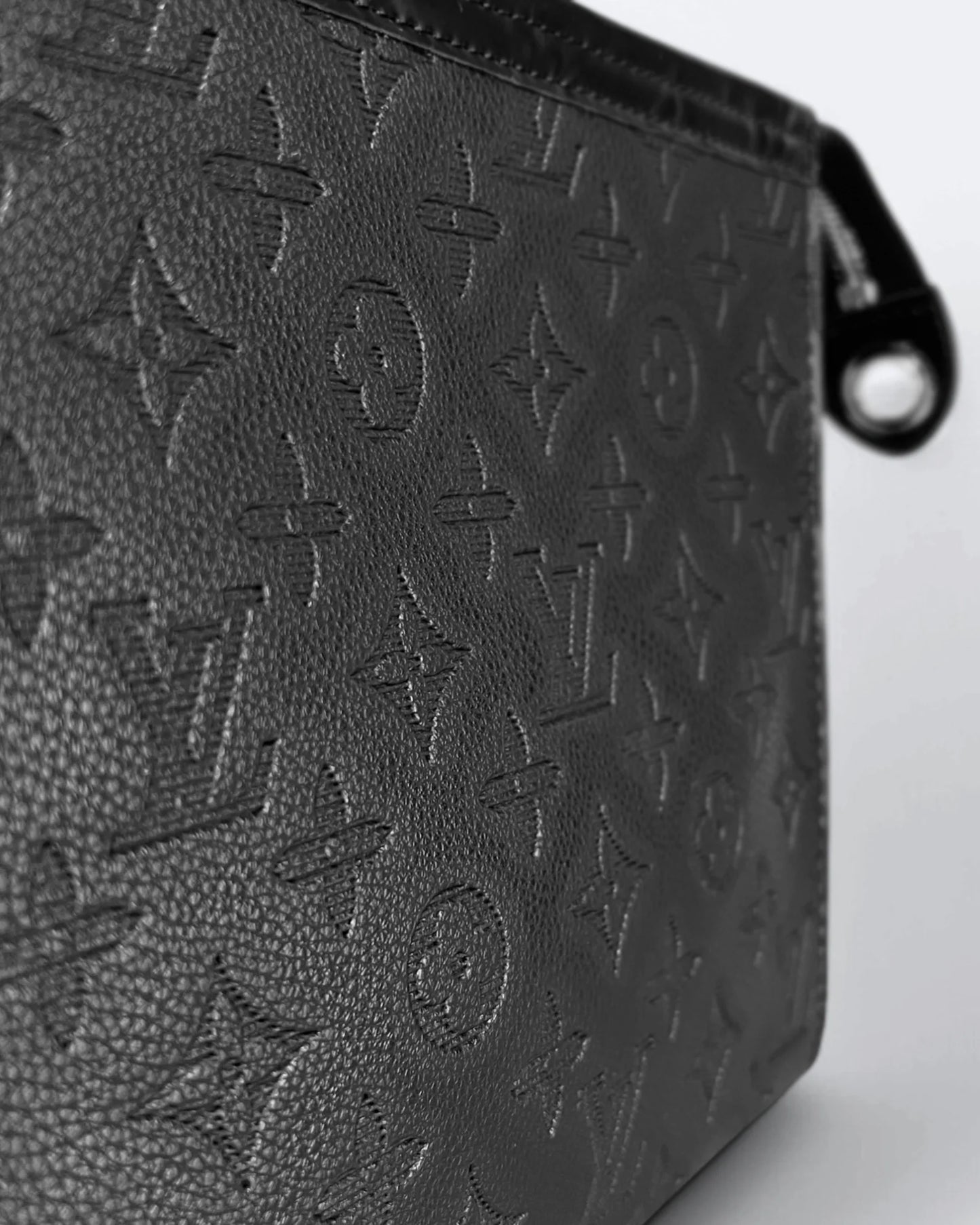 Louis Vuitton - LV Pattern Embossed Clutch - Black