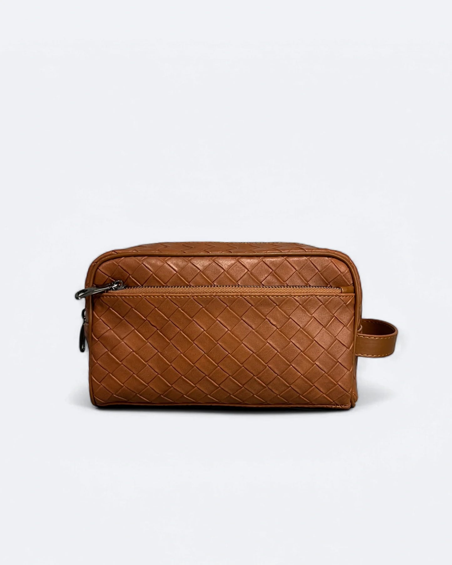 Bottega Veneta - Leather Weave Handbag - Brown