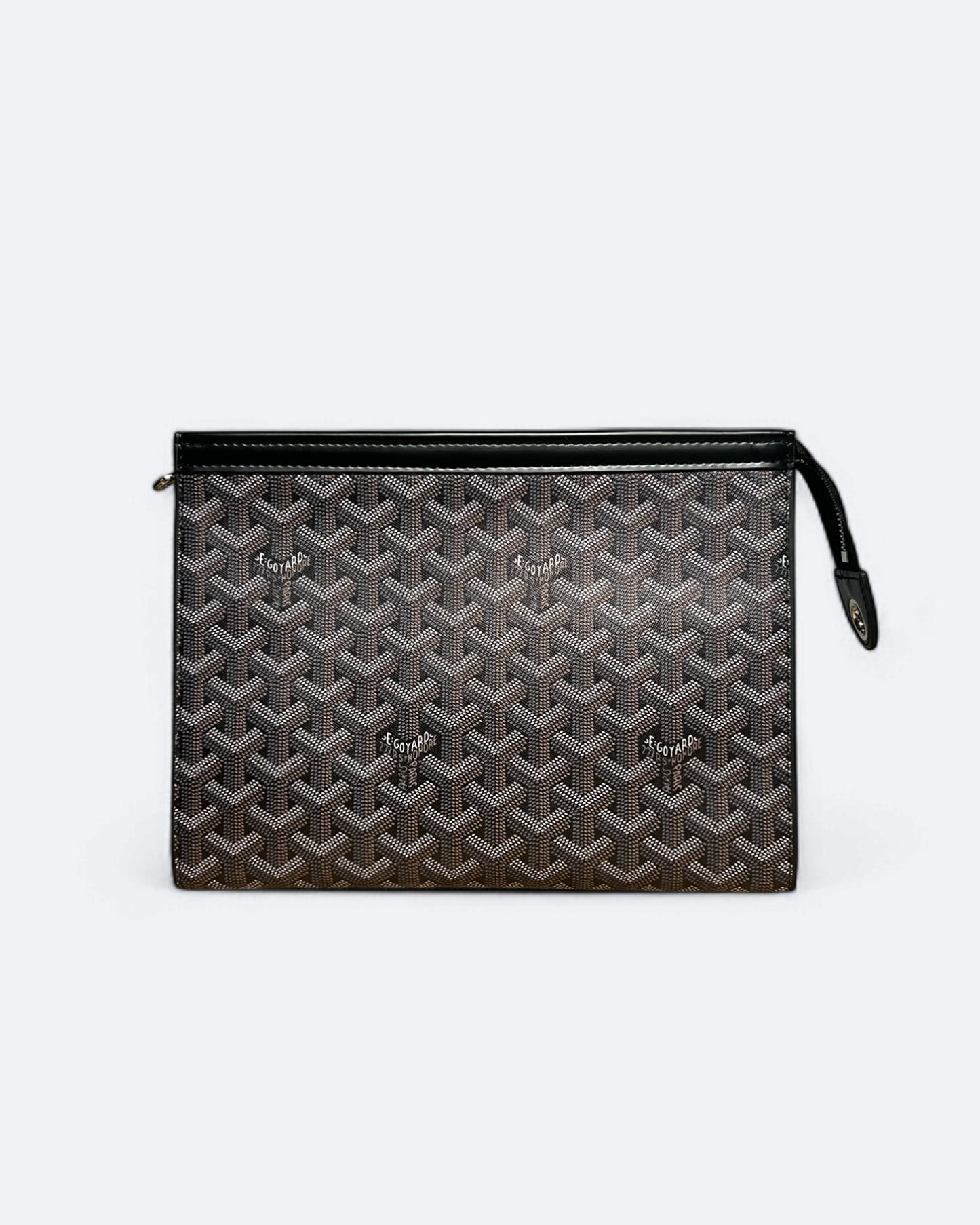 Goyard Pattern Clutch - Brown