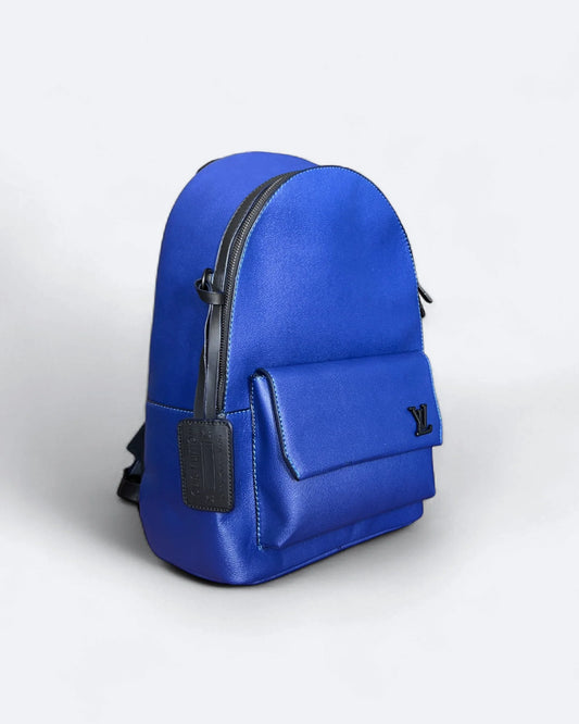 Louis Vuitton - Leather Takeoff Backpack - Blue