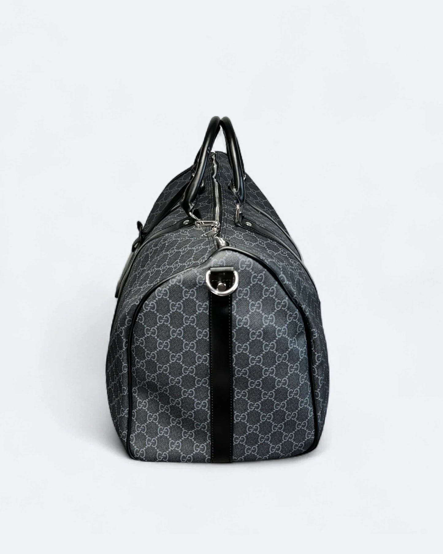 GC - GG Pattern Duffle Bag - Black