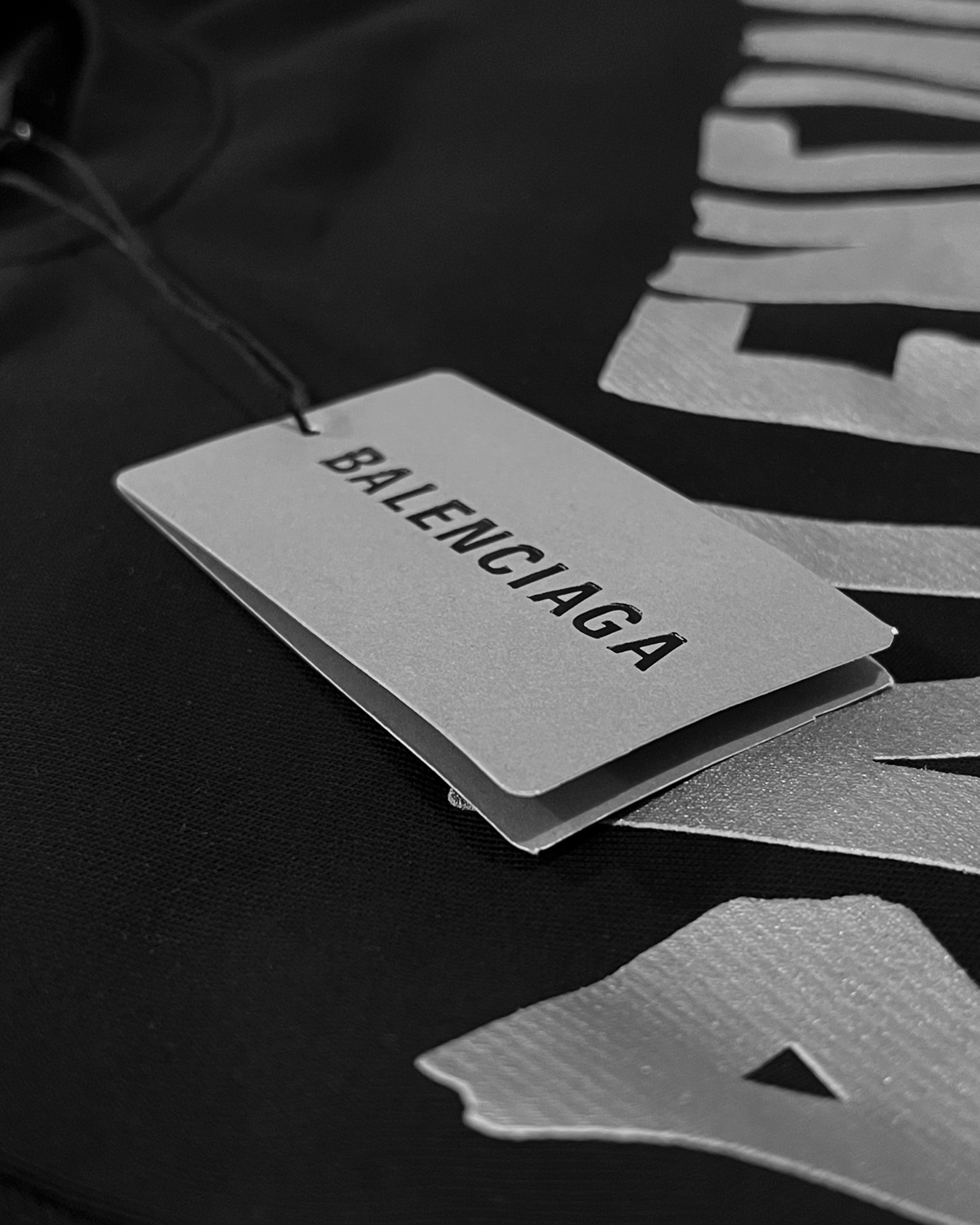 Balenciaga - Silver Tape Sweatshirt - Black