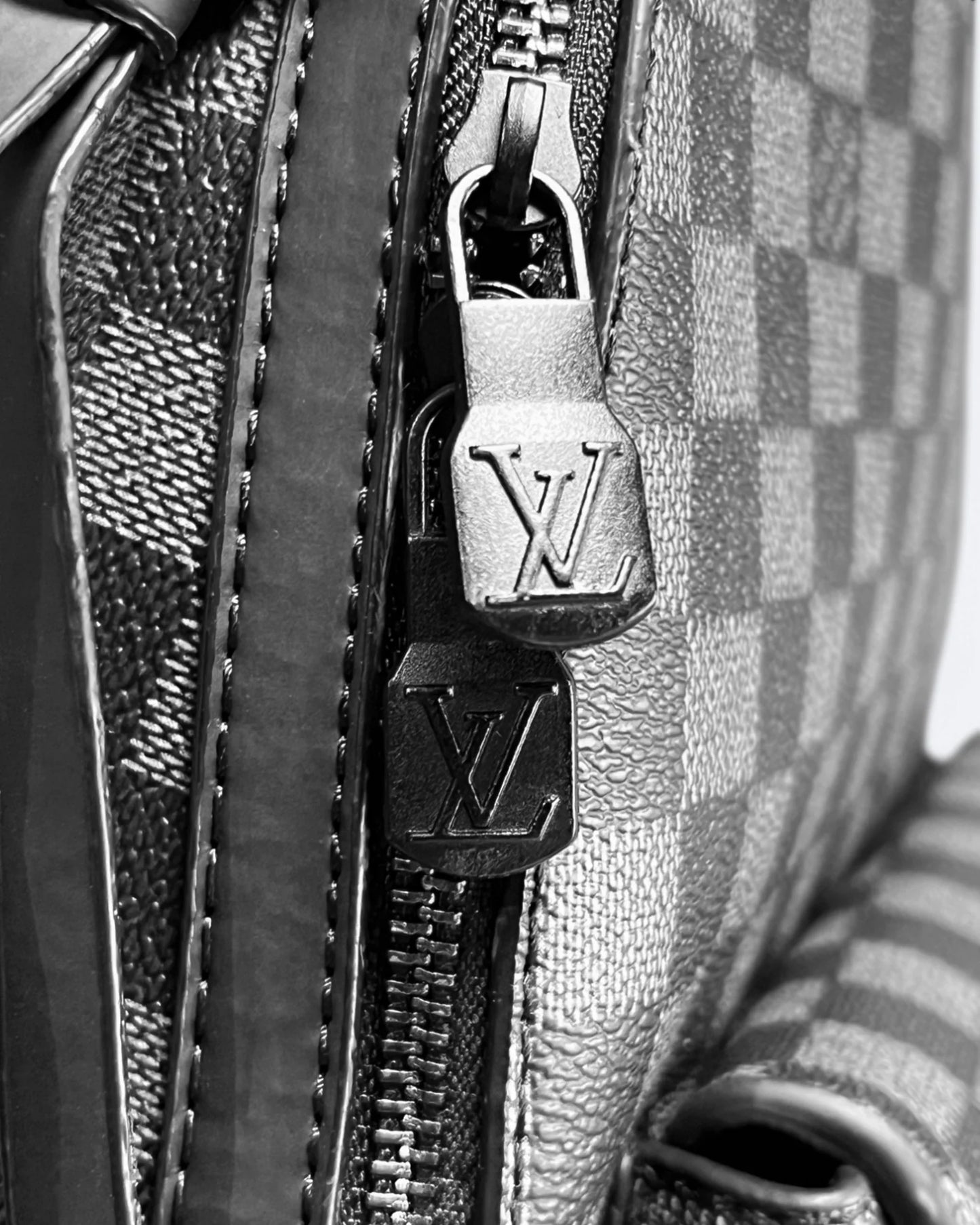Louis Vuitton - Damier Pattern Takeoff Backpack - Black