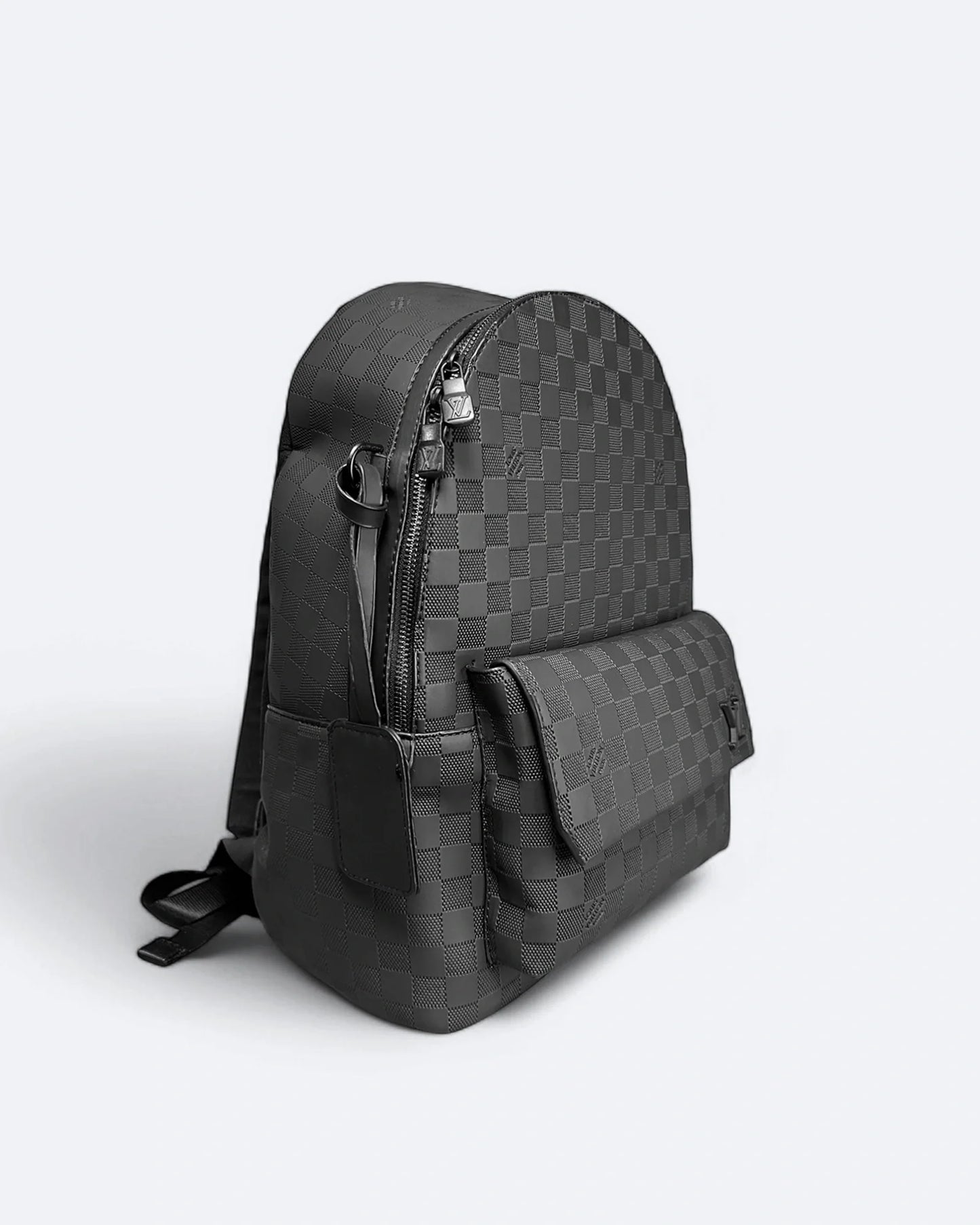 Louis Vuitton - Damier Pattern Embossed Takeoff Backpack - Black